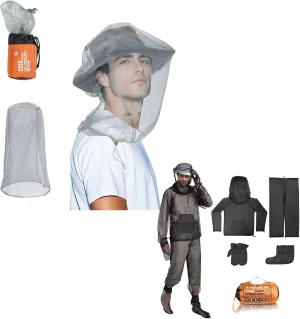 Head Net with Drawstring 1 Pack Bug Jacket L/XL, 522 Ultra Fine Holes, 38"×21" Extra Large Coverage, Fits All Hats, Breathable Mesh Netting Face Mask for Camping, Hiking, Fishing