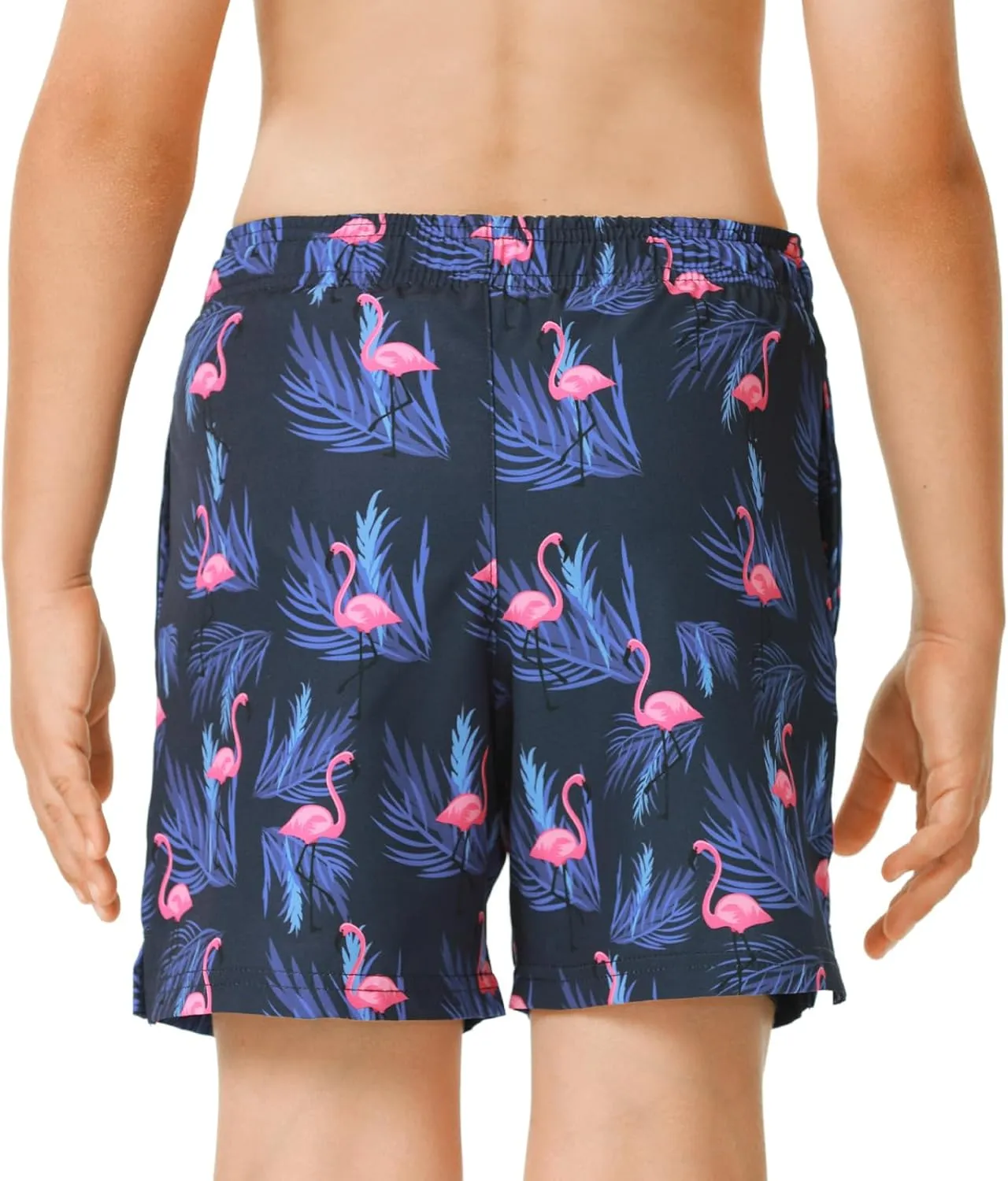 HODOSPORTS Boys Swim Trunks with Compression Liner Swimwear Bathing Suits Swim Shorts with Pockets