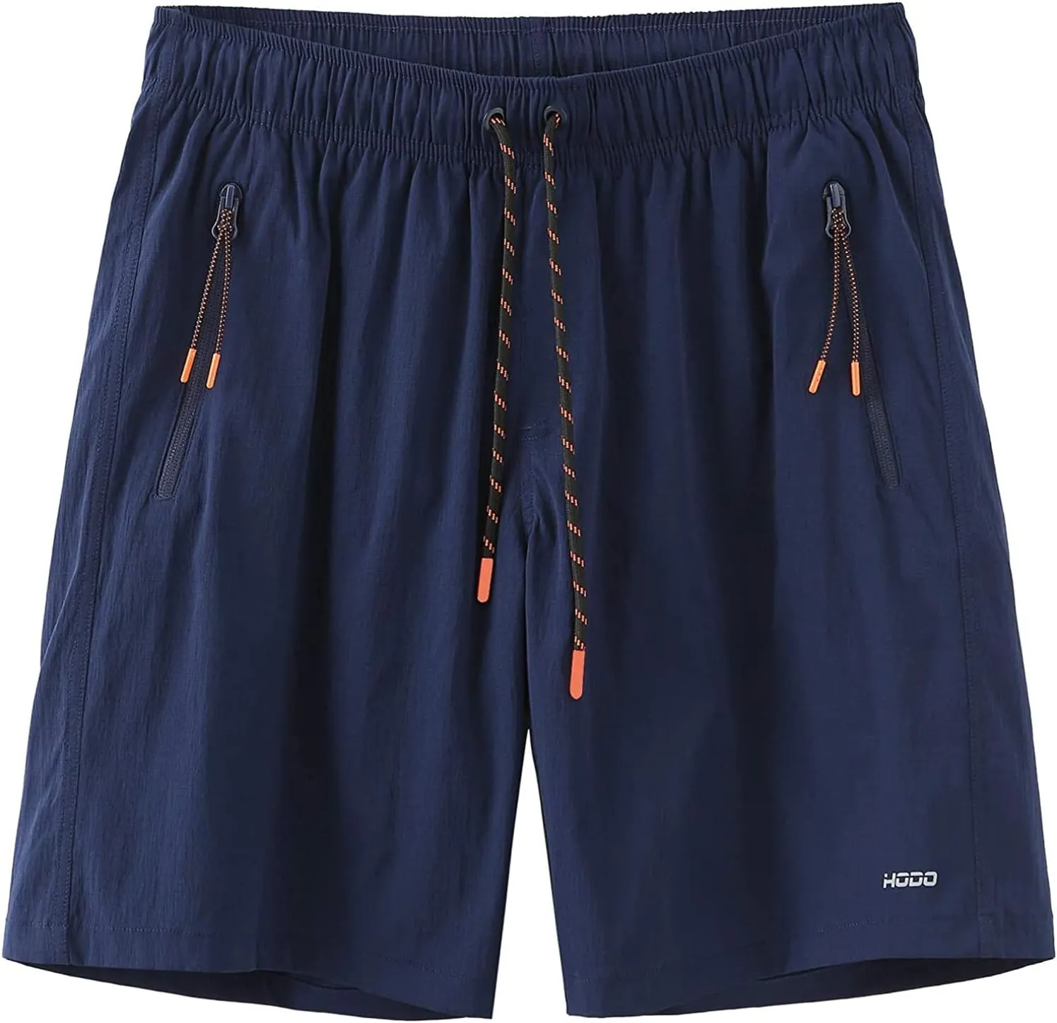 HODOSPORTS Mens No Liner Swim Trunks Quick-Dry with Zipper Pockets