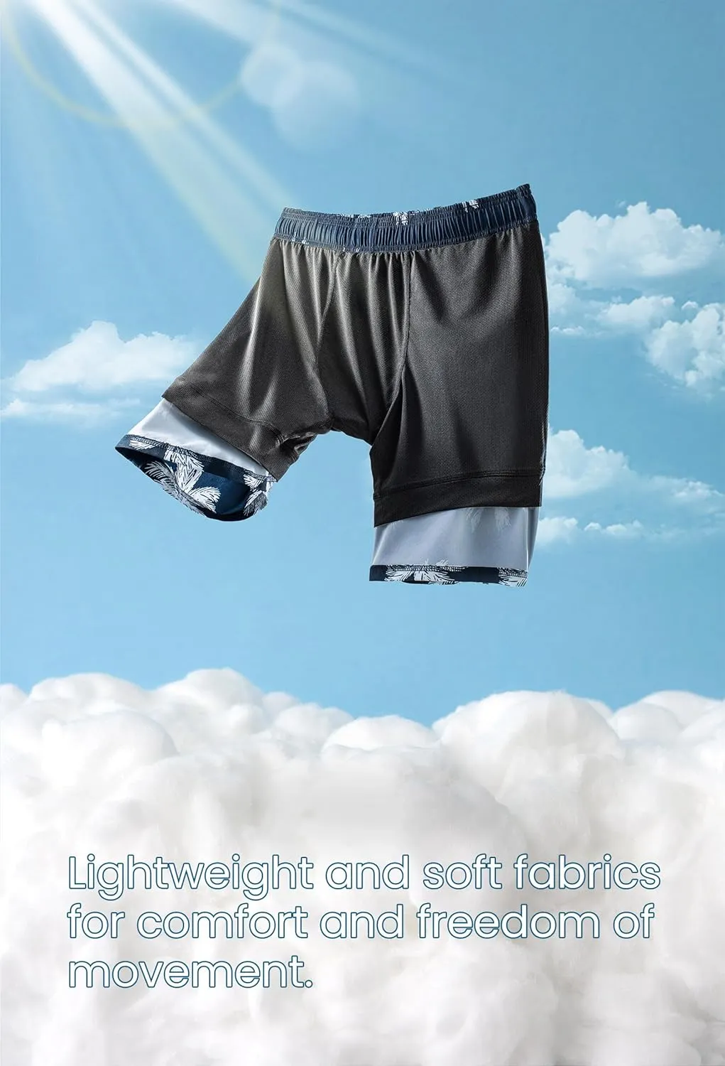 HODOSPORTS Mens Swim Trunks with Compression Liner 9 Inch Quick Dry Swim Shorts with Pockets Swim Suit