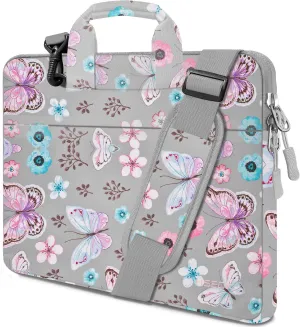 Hseok Laptop Shoulder Bag 15 15.6 16 Inch Briefcase, Compatible MacBook Pro 16 inch 2025-2019 M4 M3 M2 M1, Mac 15.4", XPS 15 and Most 15-16 inch Notebooks, Spill-Resistant Handbag, Butterfly