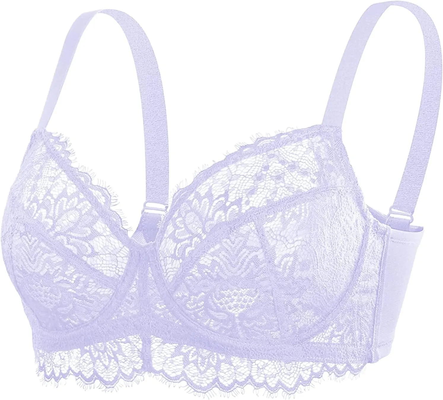 HSIA Minimizer Bra for Women - Plus Size Full Coverage Lace Bra with Underwire, Non Padded