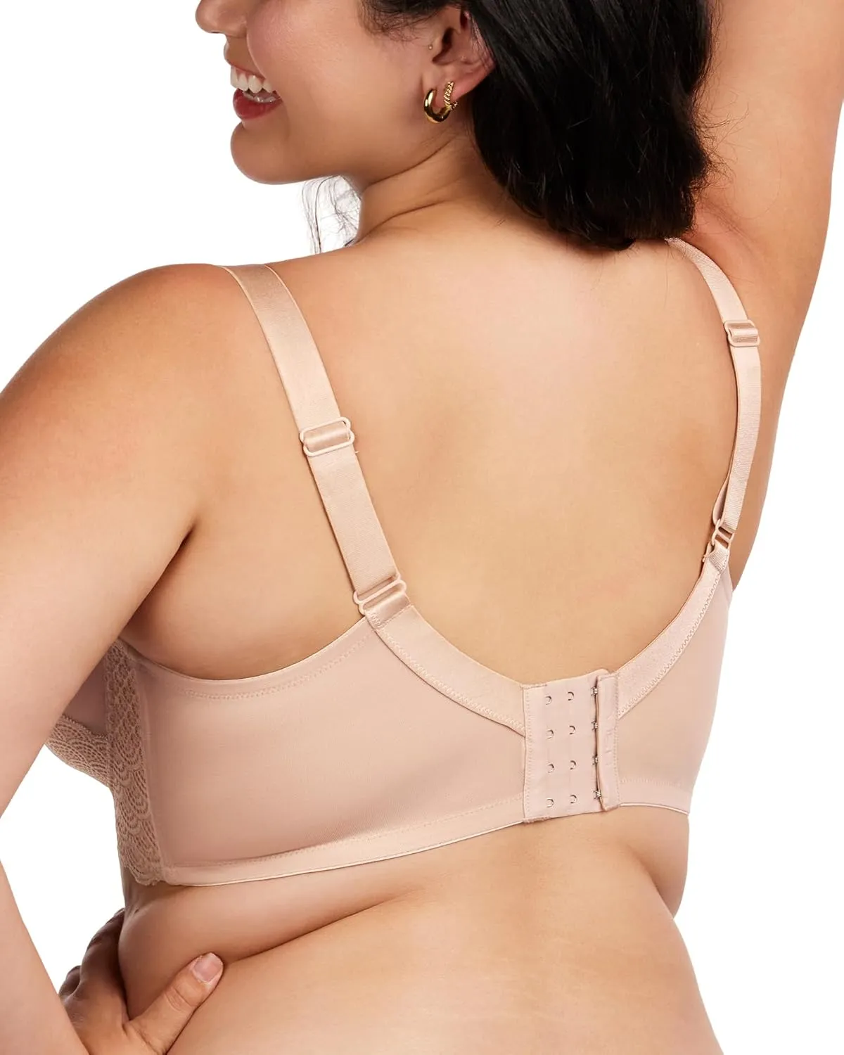 HSIA Minimizer Bras for Women Large Bust Full Coverage Lace Plus Size Bra - Mermaid Scales