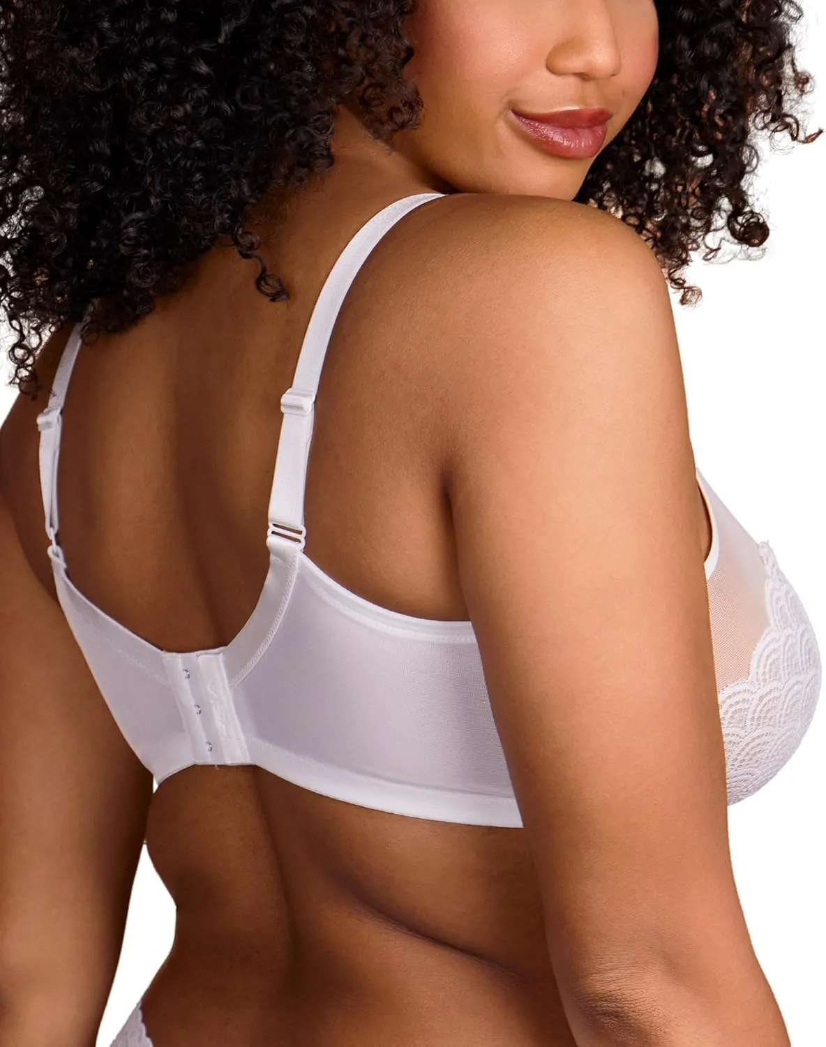 HSIA Minimizer Bras for Women Large Bust Full Coverage Lace Plus Size Bra - Mermaid Scales