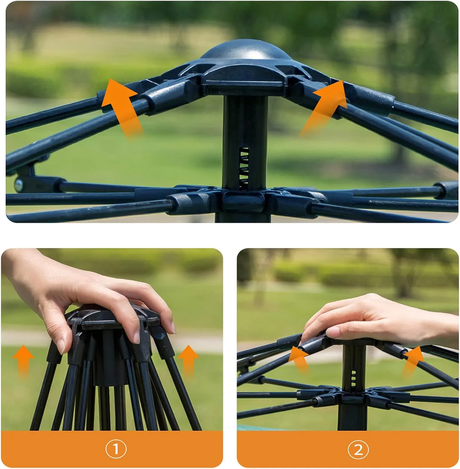 HUHJYUGE Tent for Camping Waterproof, Sun Shelter for Backyard Ventilated Weatherproof, Family Tent Portable for All Seasons, for Backpacking, Hiking, or Beach by Outdoors (B 4 Person)