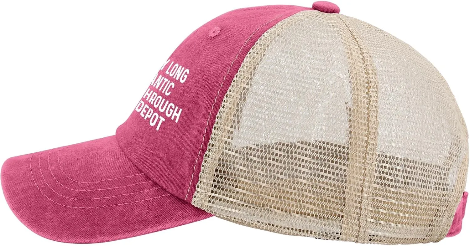 I Enjoys Long Romantic Walks Through Home Depot Trucker Hat Men Funny Mesh Cap for Summer