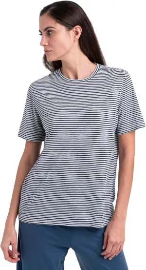 Icebreaker Merino Women's Merino Linen Ss Tee Stripe