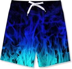 Idgreatim Teens Boys Swim Trunks Quick Dry Beach Swimwear UPF 50  Board Shorts with Mesh Lining 6-14 Years