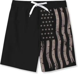 Idgreatim Teens Boys Swim Trunks Quick Dry Beach Swimwear UPF 50  Board Shorts with Mesh Lining 6-14 Years