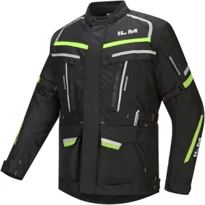ILM Men's Street Motorcycle Jacket with CE Armor and Detachable Thermal Liner All Season Waterproof Adventure Touring Jackets Model JRL3 Black, XL