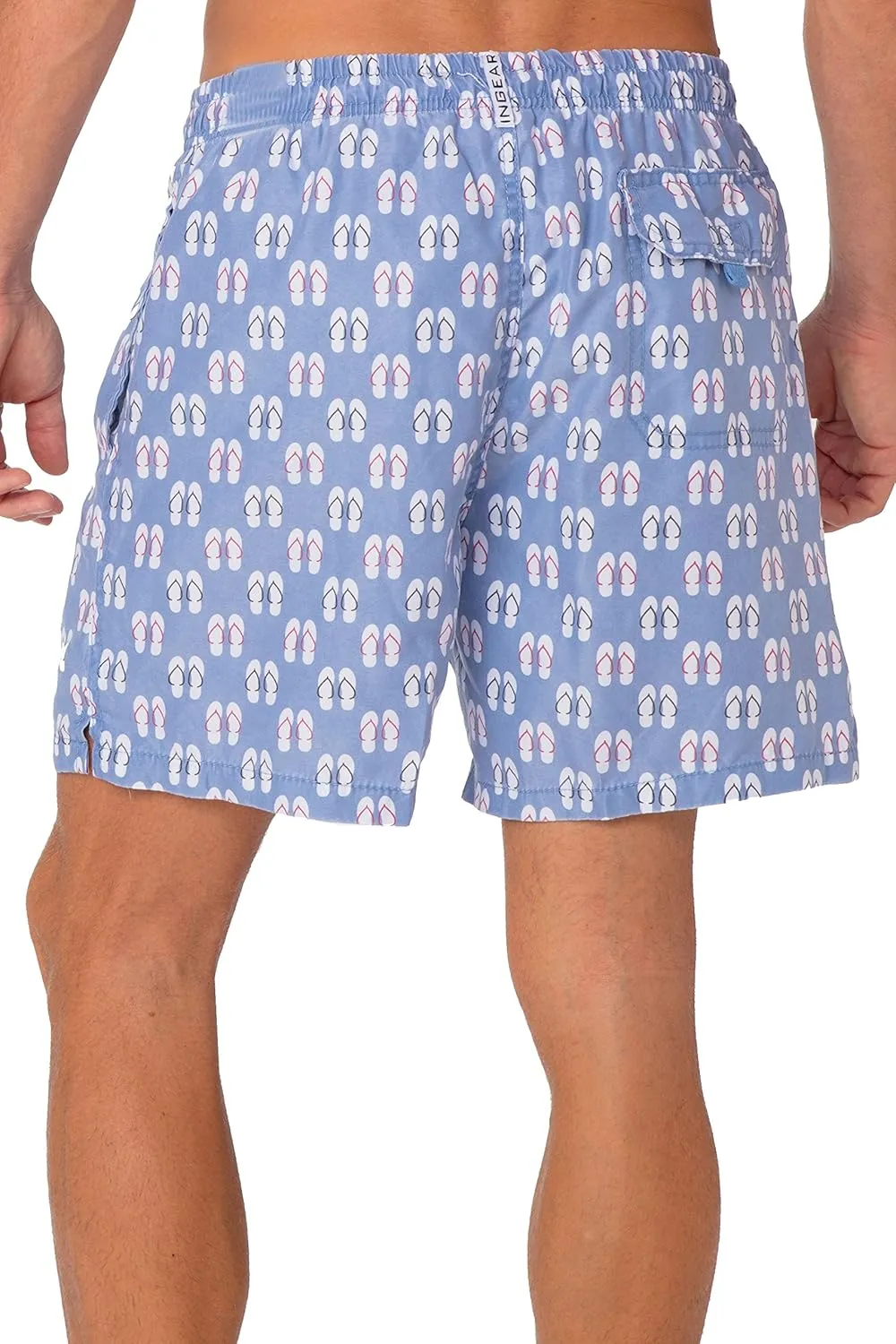INGEAR Performance Men's Quick Dry SPF50  Swim Trunks Water Shorts Swimsuit Beach Shorts with Mesh Lining