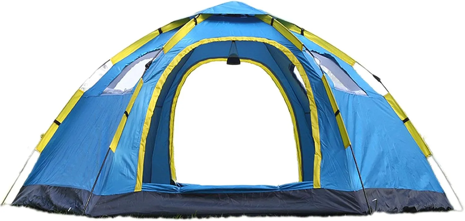 Instant Pop Up Tent, 6-8 Person Automatic Camping Tent with 2 Door 4 Window, Easy to Set up, Waterproof Portable Outdoor Tent for Family Garden/Fishing, 305x240x145cm