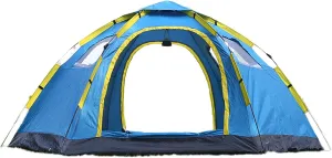 Instant Pop Up Tent, 6-8 Person Automatic Camping Tent with 2 Door 4 Window, Easy to Set up, Waterproof Portable Outdoor Tent for Family Garden/Fishing, 305x240x145cm