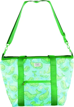 Insulated Cooler Tote Bag, 3 Designs - Reef, Whale, Oyster Pattern - Simply Southern