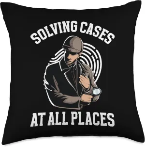 Investigation Uniform Observation Gear Private Investigator Throw Pillow