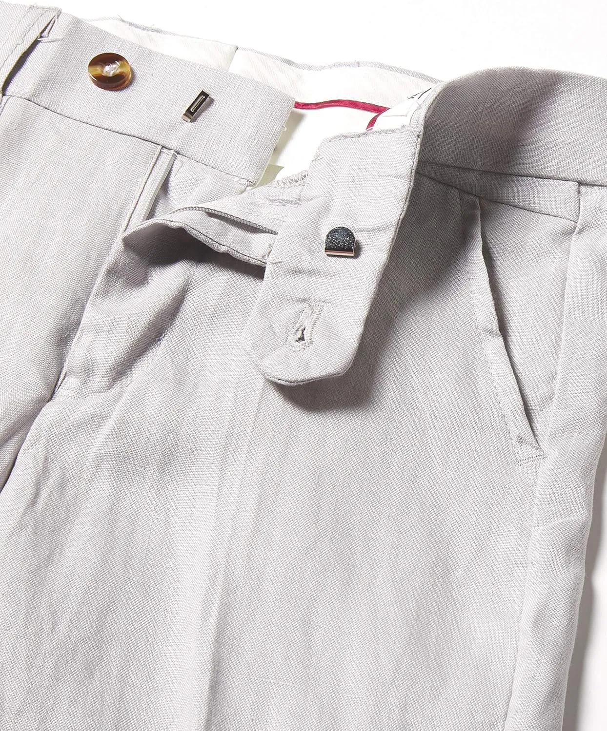 Isaac Mizrahi Boys' Slim Fit Linen Pants
