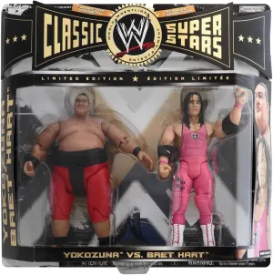 JAKKS Pacific WWE Wrestling Classic Superstars Yokozuna vs. Bret Hart Action Figure 2-Pack