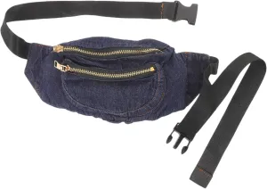 Jean Fanny Pack Women's Lightweight Waist Bag Denim Pouch Elastic Crossbody Pouch Adjustable Belt Fashion Design Present