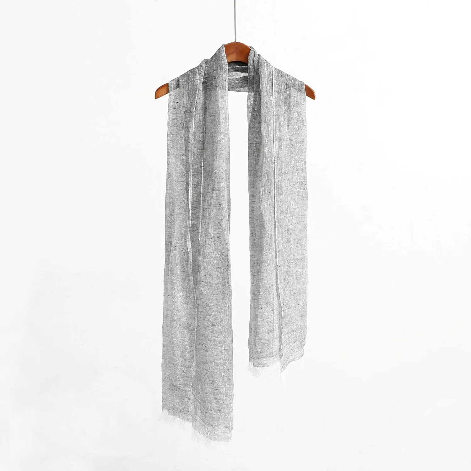Jeelow Lightweight Summer Scarf Light Shawl Wrap Linen Feel Scarves For Men And Women