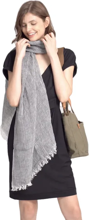 Jeelow Lightweight Summer Scarf Light Shawl Wrap Linen Feel Scarves For Men And Women