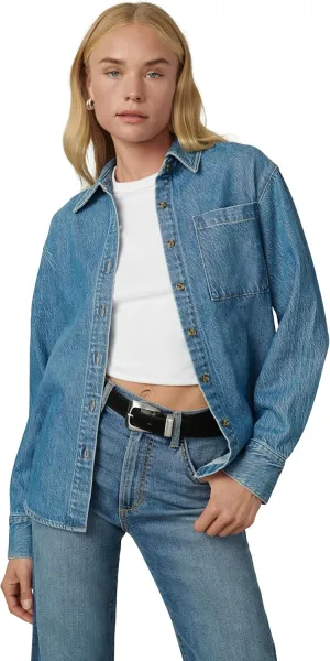 Joe's Women's The Classic Button Down Denim Long Sleeve Shirt
