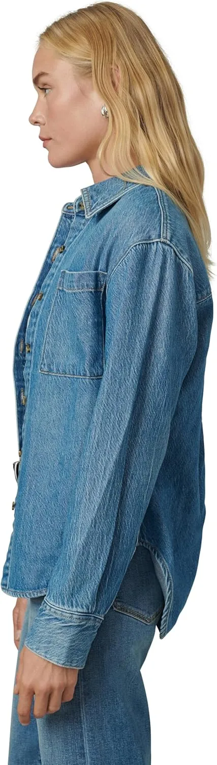 Joe's Women's The Classic Button Down Denim Long Sleeve Shirt