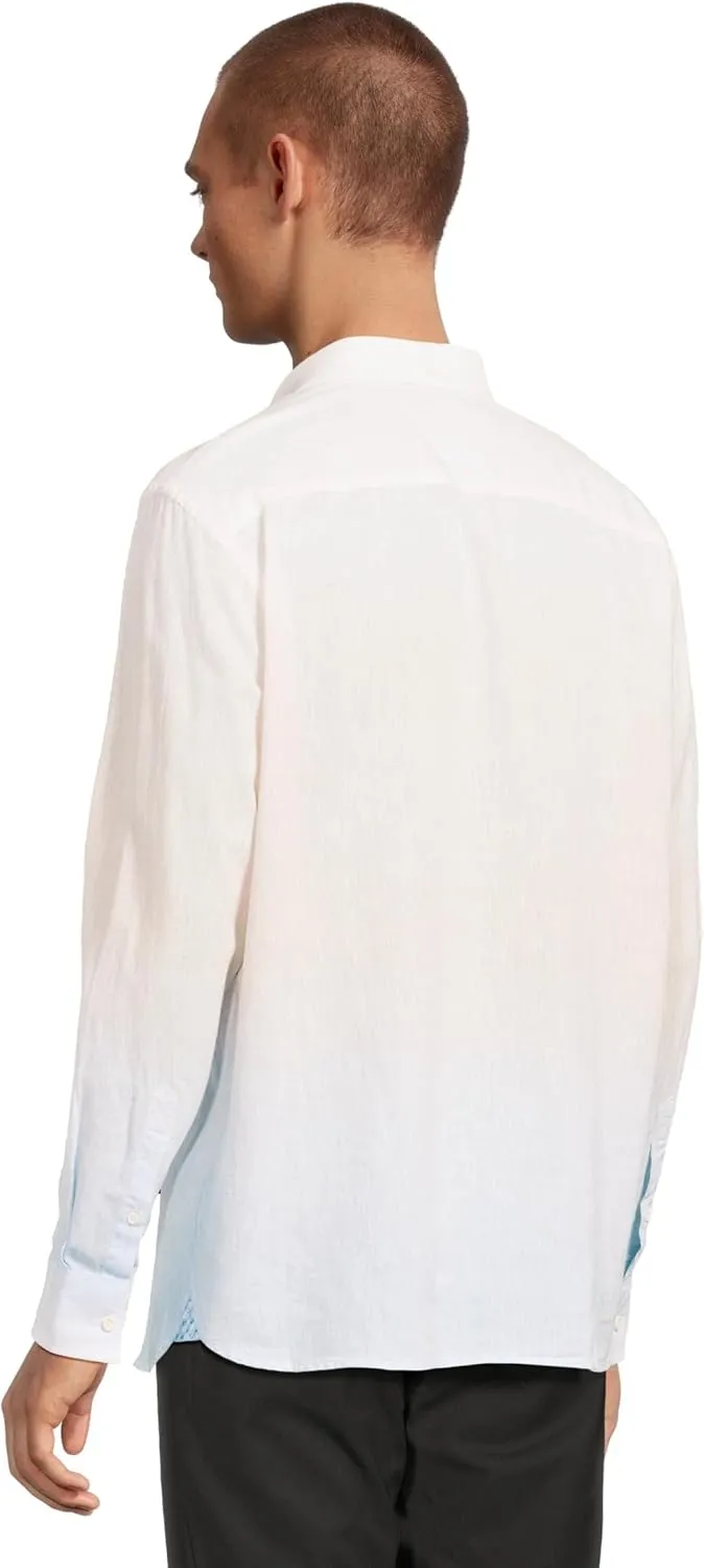 Johnston & Murphy Men's Ombre Linen Shirt
