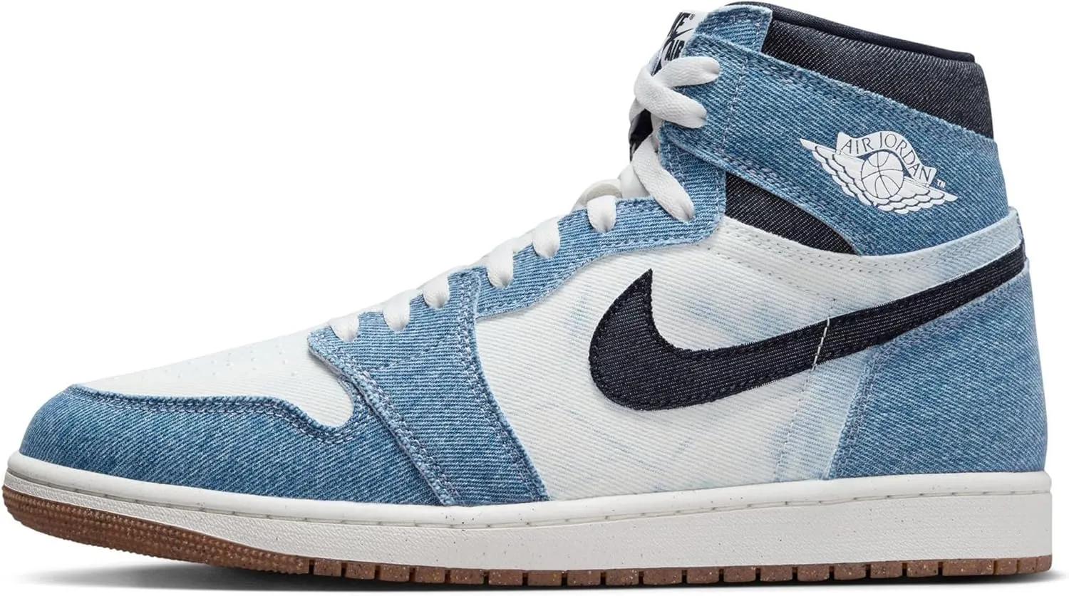 Jordan Men's 1 Retro High OG Denim Summit White/Obsidian (FQ2947 100) - 13