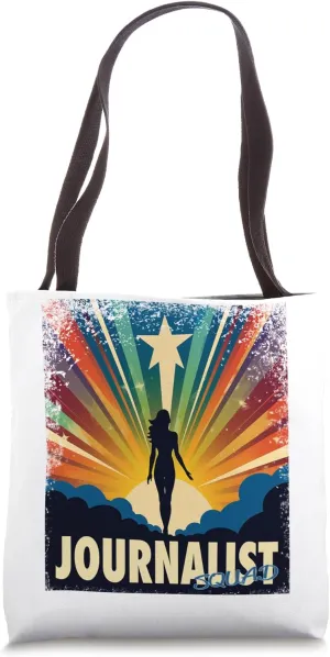 Journalist Funny Female Hero Job Women Tote Bag