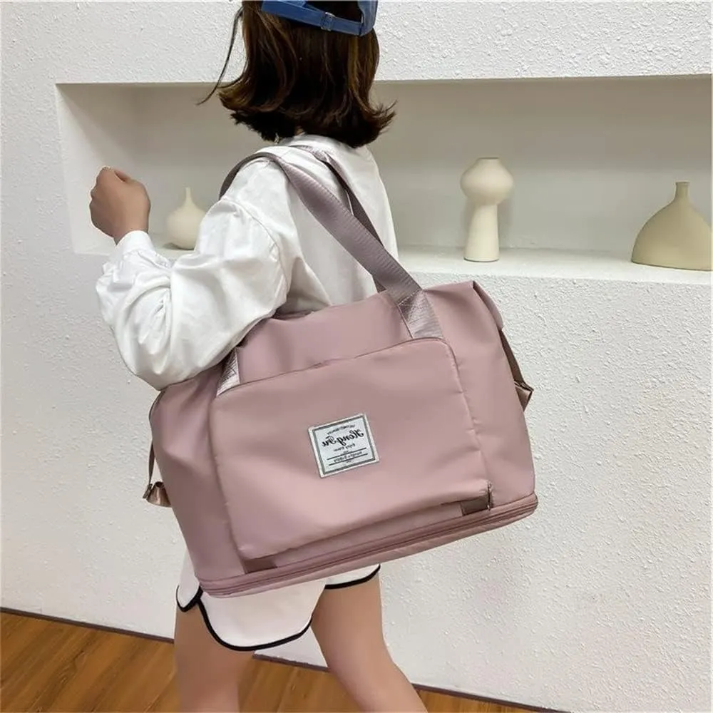 JSEIAJB Capacity Folding Bags Waterproof Luggage Tote Handbag Duffle Bag Gym Yoga Storage Shoulder Bag