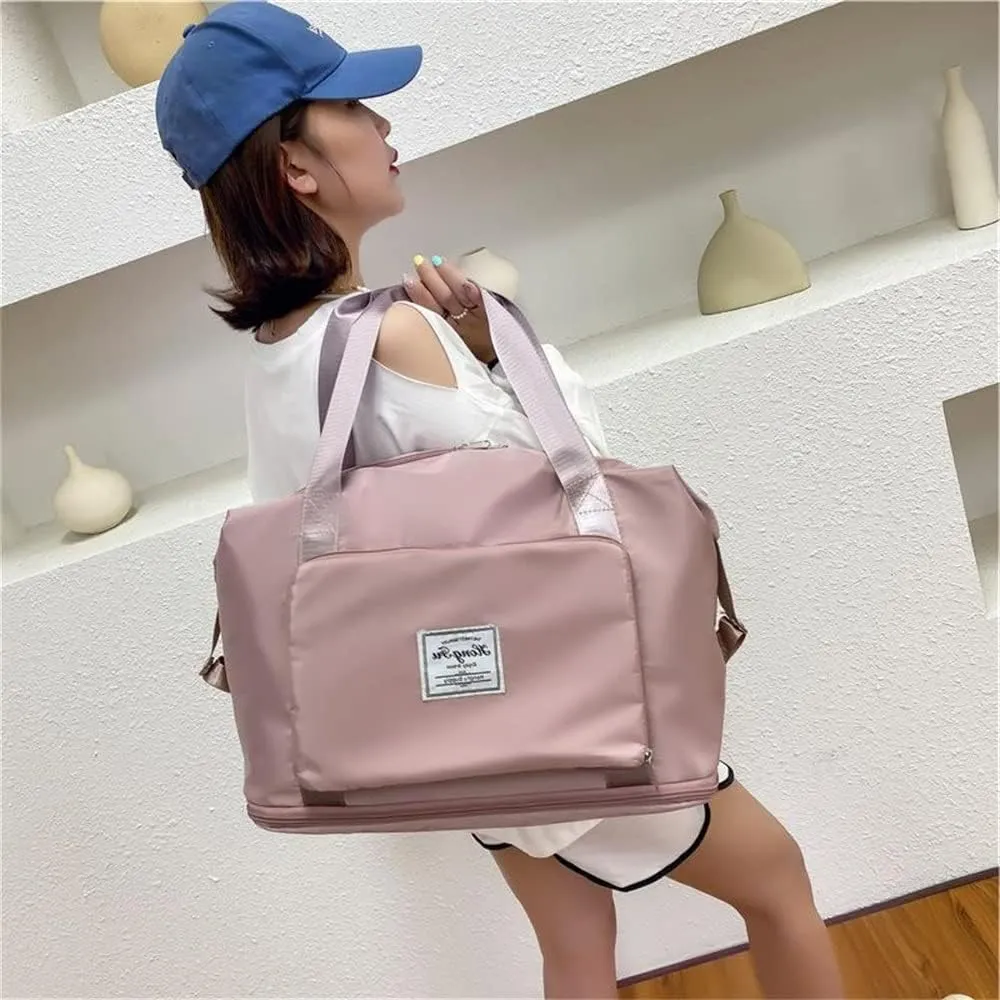 JSEIAJB Capacity Folding Bags Waterproof Luggage Tote Handbag Duffle Bag Gym Yoga Storage Shoulder Bag