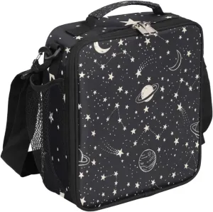Jupiter Moon Stars Lunch Box for Kids Teens Boys Girls Reusable Insulated Lunch Bag for Women Men Cooler Lunchbox Adjustable Shoulder Strap for School Work Picnic