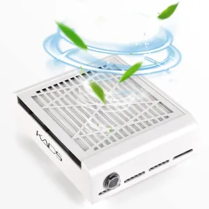 KADS Nail Dust Collector Nail Suction Dust Extractor Fan Collector Nail Vacuum Cleaner Fan No-Spilling Filter (110V US Plug)