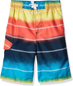 Kanu Surf Boys' Barracuda Quick Dry UPF 50  Beach Swim Trunk