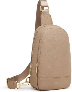 Kattee Sling Bag for Women Crossbody, Soft Leather Fanny Packs for Women, Small Crossbody Chest Bag with RFID Blocking