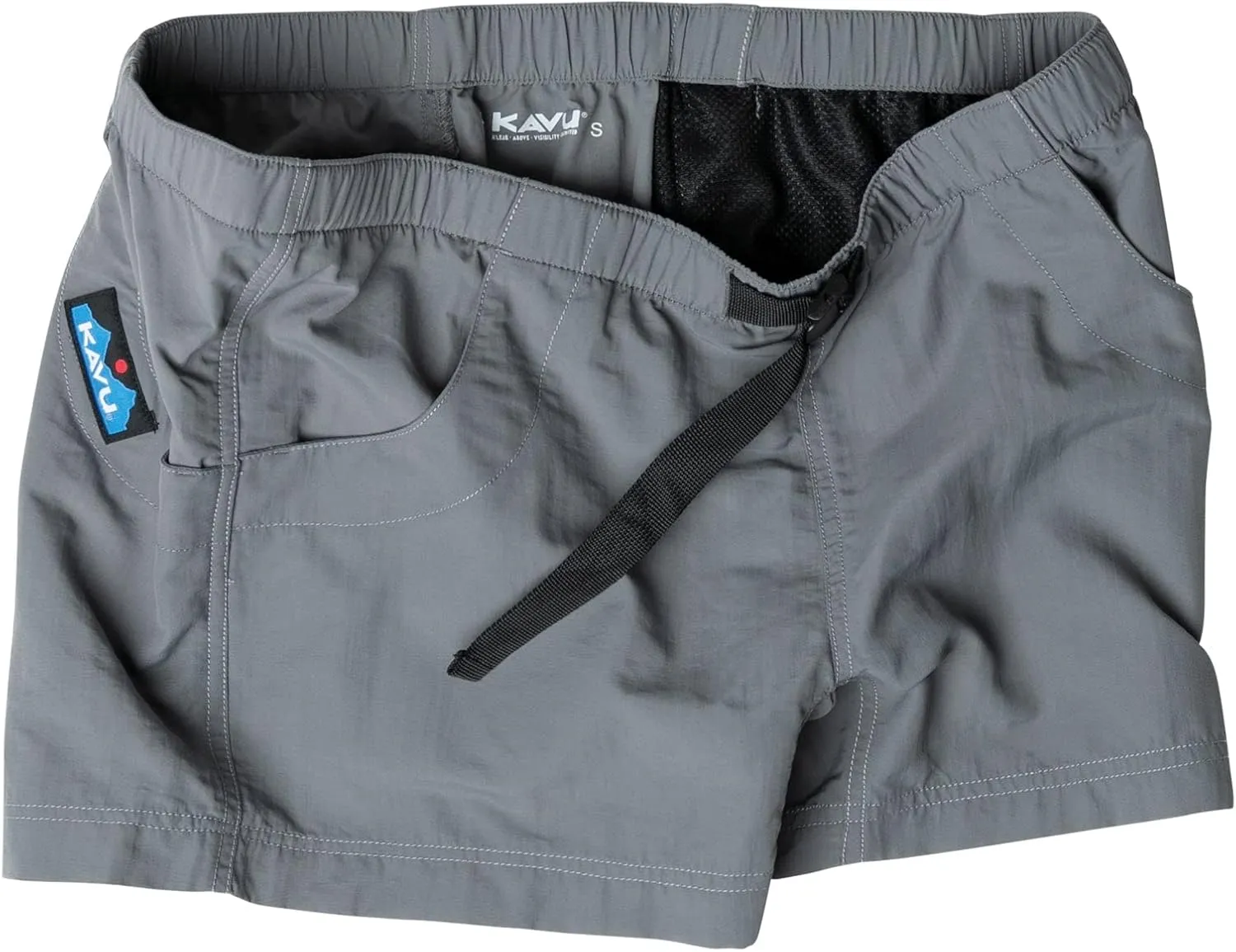 KAVU Elle Quick Dry Shorts with Mesh Pockets, Elastic Waistband, Belt
