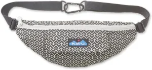 KAVU Stroll Around Belt Bag Cotton Adjustable Fanny Pack, BW Motif