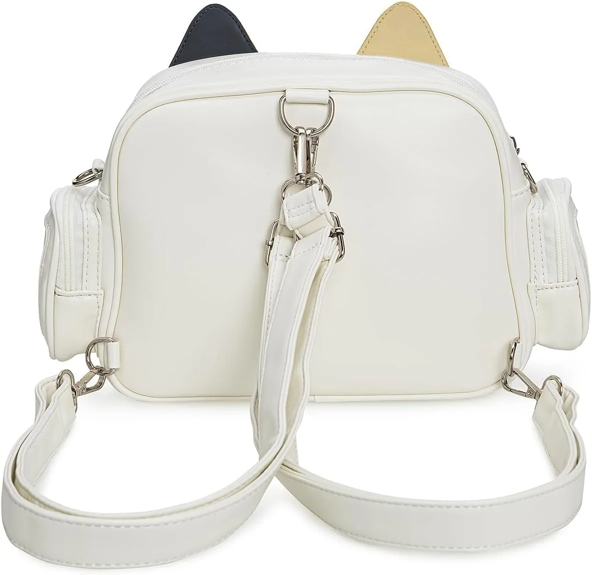 Kawaii Ita Bag Crossbody Bag Cute White Cat Backpack Girls Shoulder Bags Pin Display with Insert