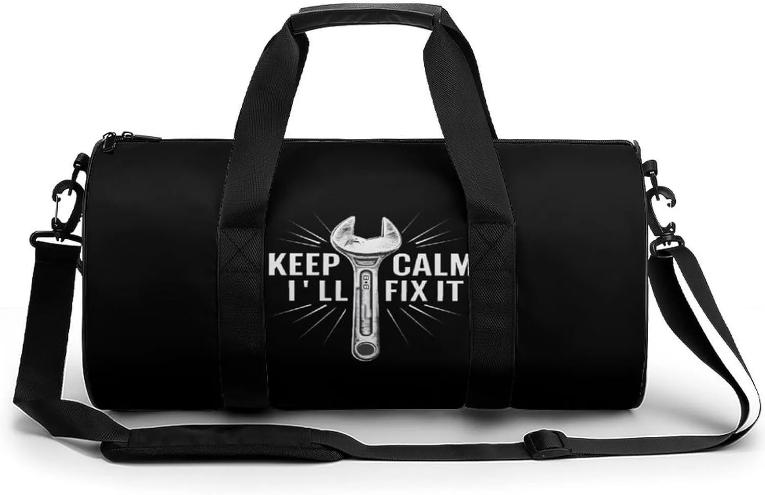 Keep Calm I'll Fix It Gym Bag for Men Women Duffle Bags Travel Tote