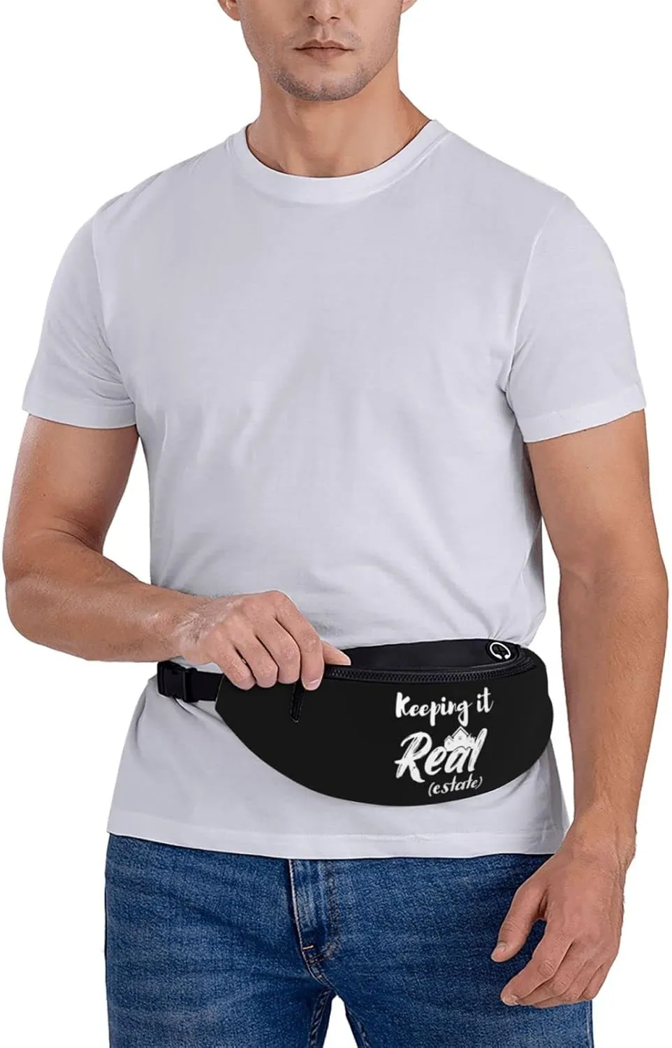 Keeping It Real Estate Adjustable Leisure Waistpack Outdoor Sports Running Waistpack Travel Phone Bag