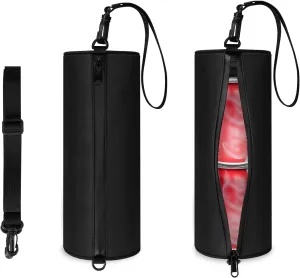 KENOBE 2-Pack Insulated Golf Cooler Bag with Shoulder Straps, Portable Camping Case Waterproof Soft Compact Beer Sleeve for Bottled Water, Picnic Fishing Hiking Essentials