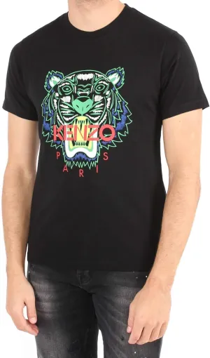 Kenzo Tiger Face T-Shirt White Extra Extra Large Black
