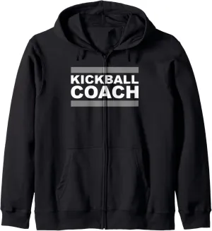 Kickball Coach Zip Hoodie