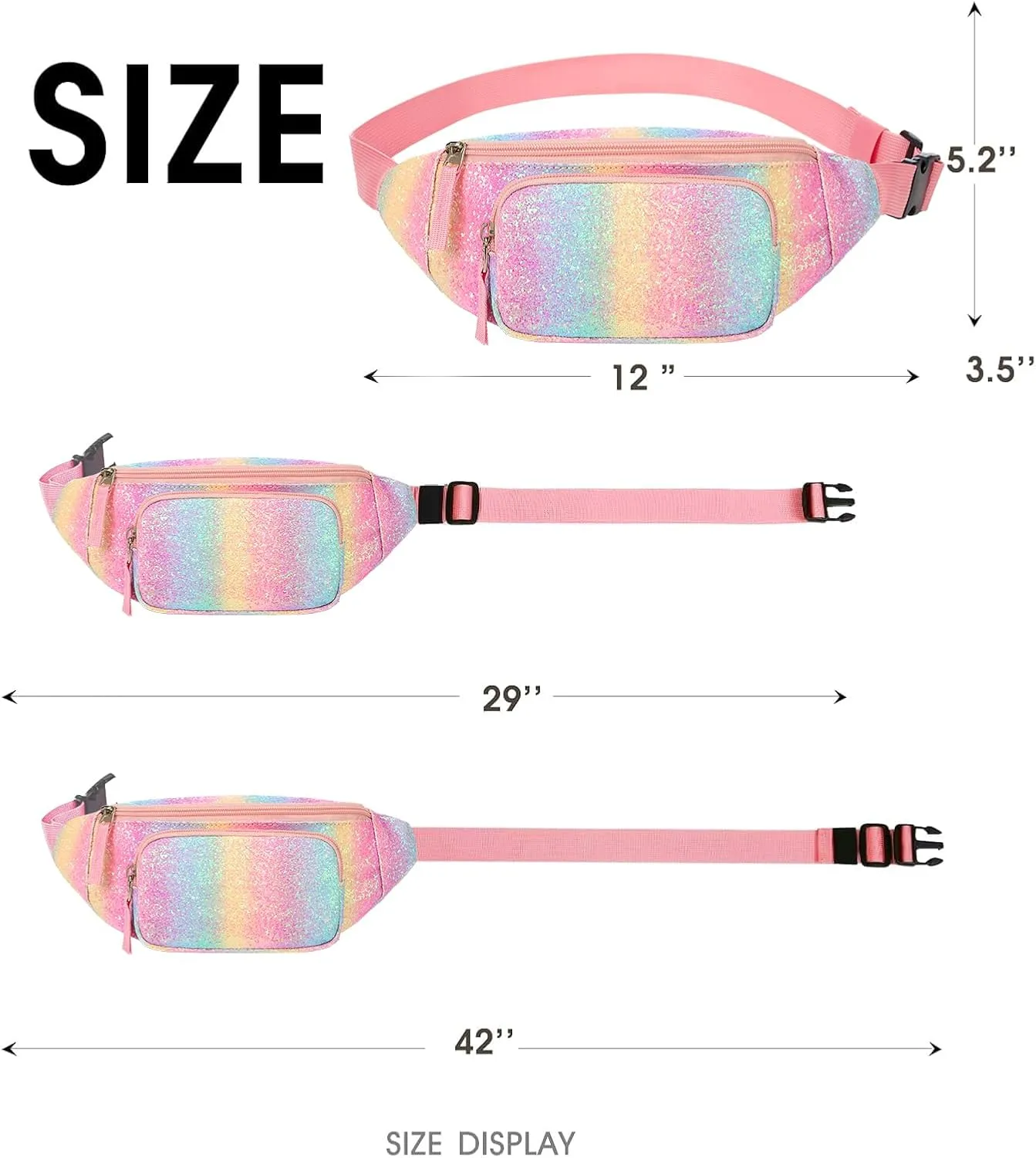 Kids Fanny Pack for Girls, Cute Waist Bag for Cute Girls Gifts