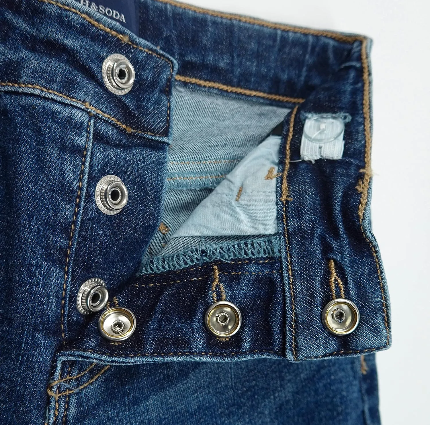 KIDSCOOL SPACE Girls Jeans,Raw Edge 3 Buttons Stretchy Bell-Bottom Denim Pants