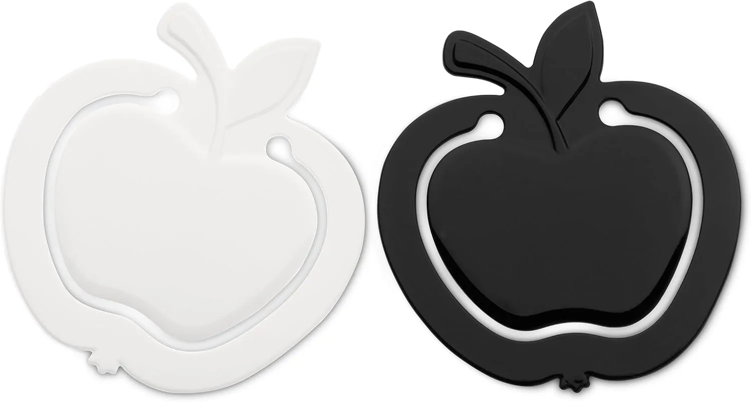 Koziol Apple Mini Bookmark, M, Black/White, 2 Piece