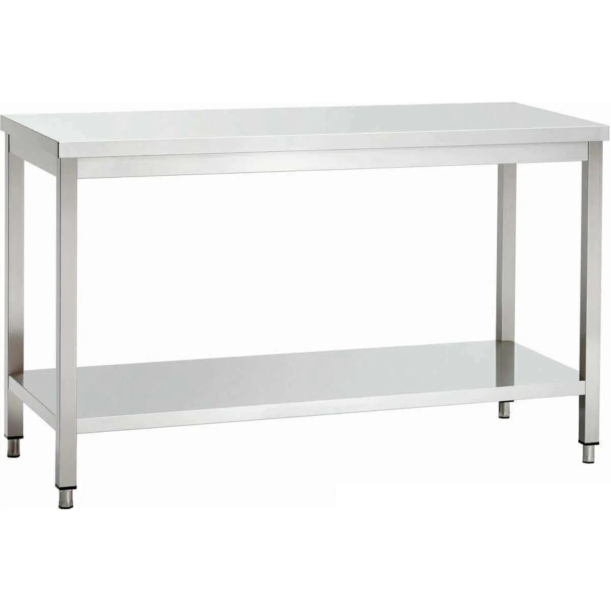 KRD Stainless Steel Work Table Bottom Shelf 1200(W)x850(H)x600(D)mm Splashback