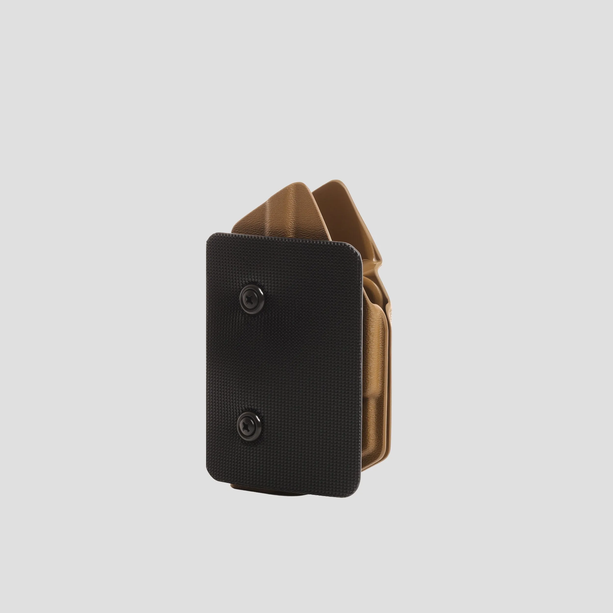 KYDEX HOLSTER WITH VELCRO® HOOK ATTACHMENT PANEL (NO LIGHT/LASER) COYOTE BROWN