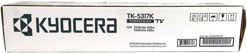 KYOCERA Genuine TK-5317K Black Toner Cartridge for TASKalfa 408ci, 508ci (1T02WH0US0)