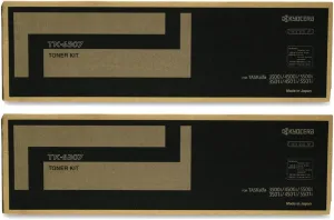 Kyocera TK-6307 (TK6307) Black Toner Cartridge 2-Pack